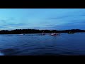 Fireworks by Drone Over Lake