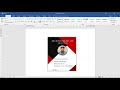 Employee ID Card Design in Microsoft Word | ID Card Design in MS Word