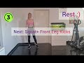 10 MIN BE HAPPY INTENSE CARDIO WORKOUT- with light weights
