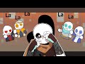 Everyone is dumb meme / ink sans & error sans