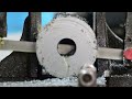 Super Fast and Awesome Deep Hole Drilling - Making DOM Tubing - Spade Drilling in a Manual Lathe