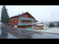 Switzerland 4K 🇨🇭 Laysin, walking in the rain, the 'oxygen of the Alps'