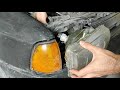 How to make headlight restoration? With subtitles.