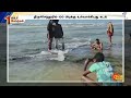 Sea absorbed in Tiruchendur | Devotees | Thoothukudi District | Tamilnadu | Sun News