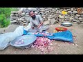 Biggest Marriage Ceremony | Mega Kabuli Pulao | Afghanistan village food | village marriage