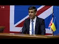 Rishi Sunak addresses the Ukrainian Parliament