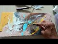 Mastering Heavy Texture techniques / Acrylic painting demo / Texture art tutorial