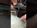 Stitching a THICK LEATHER Glock Holster using my China Leather Shoe Patcher machine.