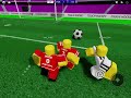 Playing Roblox Touch Soccer