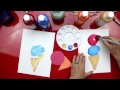 Painting Activity For 2 Year Olds (Ice Cream Cone)