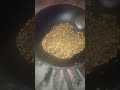 Roasting coffee beans using firewoods