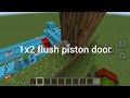 How to make a 2 x 2 piston door in Minecraft