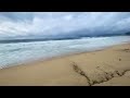 4K Samil Beach ⛈️ Stormy Walk in the Rías Baixas