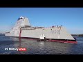 Here’s How the Zumwalt’s Stealthy Design Handles Stormy Seas