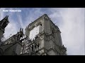 Chantier de la Cathédrale Notre Dame de Paris le 14 mars 2024 - La Flèche réapparue - Spire reborns