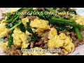 GROUND PORK AND CHIVES WITH EGGS