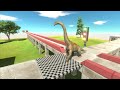 Dangerous Jet Train At The Crossroads | Who Can Go To McDonald's - Animal Revolt Battle Simulator