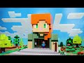 DIAMOND THIEF SPEEDRUNNER vs 3 HUNTERS in Minecraft! - LEGO Minecraft Animation