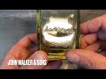 Cutting a Johnnie Walker Green Label Scotch Bottle