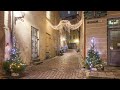 A Brisk Walk In Esonia 4K | Christmas Streets Ambience | Winter Snow Christmas Tree Outdoor Ambience