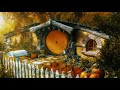 A Hobbit's Autumn in the Shire 🍁 Rain Showers/Falling leaves ◈ LOTR Ambience/Soft music ◈ Cozy Fall