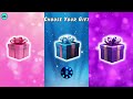 Choose Your Gift🎁|3 gift box challenge Pink💗Blue 💙 Purple 💜#giftboxchallenge  #pinkvsblue