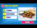 Guess the Country by its Food | Guess the Food Country Challenge