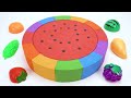 1 Hour Satisfying Video l Kinetic Sand Rainbow Pineapple Cake Cutting ASMR