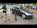 Tesla Model S Self Parking