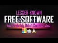 10 Free Software You Probably Didn't Know Existed!