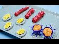 Red Food VS Green Food Spongebob Animation Mukbang Stop Motion ASMR