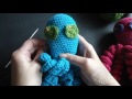 Crochet - Pulpo de apego para recién nacidos (octopus new born) 2° parte -tejido para zurdos-