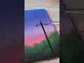 easy way to paint a night sky / easy acrylic painting ideas for beginners ✨️