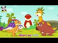 Baby Panda Drops into The Dino World | Monster Cars And Dinosaurs | BabyBus Cartoon & Songs