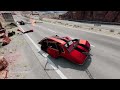 Massive Spike Strip Pileup Car Crashes #88 – BeamNG Drive | CrashBoomPunk