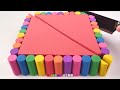 Satisfying Video l How to make Rainbow Photo Frame Cake FOR Kinetic Sand AND Pillar Cutting ASMR #05