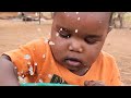 #cooking  And Eating In An African Village: Delicious Fried Vegetables Rice With Whole Fried Chicken