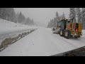 Driving from Donner Pass California to Truckee in a Blizzard