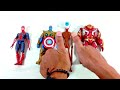 avengers superhero toys.. hulk buster vs thanos armor vs iron spiderman vs siren head.. merakit..