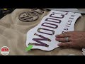 Power Carving & Laser Cutting a Wooden Sign