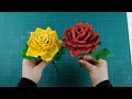 Making a Rose from Scratch - Preparing a rose mold - How to make foam rose flower