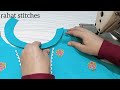 Learn How to make V-Placket Neck Design with lace || 💯 Easiat Cutting stitching Tips