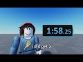 How I almost beat a Roblox Speedrun