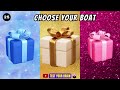 Choose your gift 🤩💝🎁 3 surprise gift box challenge #pickonekickone #wouldyourather #giftboxchallenge