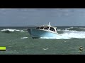 KIDS HEAD INTO ROUGH SEAS ON SMALL BOAT | Boats at Jupiter Inlet
