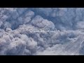 Terrifying Pyroclastic Flow descending from Mount Merapi Volcano