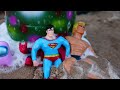 Among Us, Spiderman, Stretch Armstrong, Superman, Venom vs Rainbow Coca Cola with Mentos