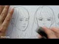 How to draw face - Face Proportions Drawing