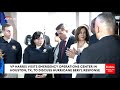 Kamala Harris Visits Emergency Operations Center In Houston, TX, To Discuss Hurricane Beryl Response