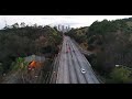 110 Freeway Downtown Los Angeles - Drone 4k